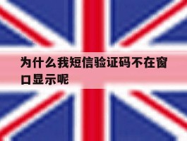为什么我短信验证码不在窗口显示呢