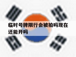 临时号牌限行会被拍吗现在还能开吗的简单介绍