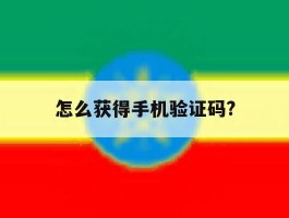 怎么获得手机验证码?
