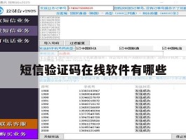 短信验证码在线软件有哪些