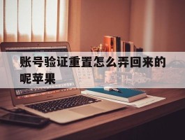 账号验证重置怎么弄回来的呢苹果