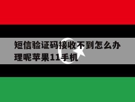 关于短信验证码接收不到怎么办理呢苹果11手机的信息