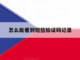 怎么能看到短信验证码记录