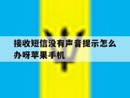 接收短信没有声音提示怎么办呀苹果手机的简单介绍
