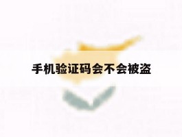 手机验证码会不会被盗