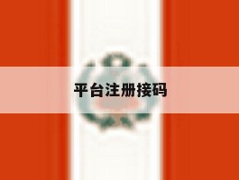 平台注册接码