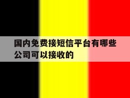 国内免费接短信平台有哪些公司可以接收的的简单介绍