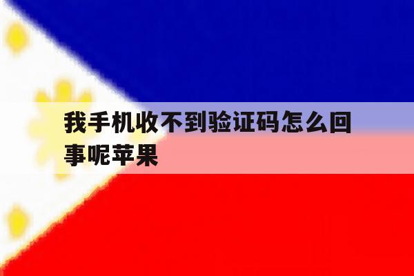 我手机收不到验证码怎么回事呢苹果 我手机收不到验证码怎么回事呢苹果