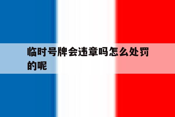 临时号牌会违章吗怎么处罚的呢 临时号牌会违章吗怎么处罚的呢