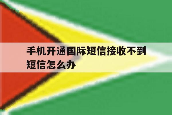 手机开通国际短信接收不到短信怎么办 手机开通国际短信接收不到短信怎么办