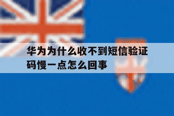 华为为什么收不到短信验证码慢一点怎么回事 华为为什么收不到短信验证码慢一点怎么回事