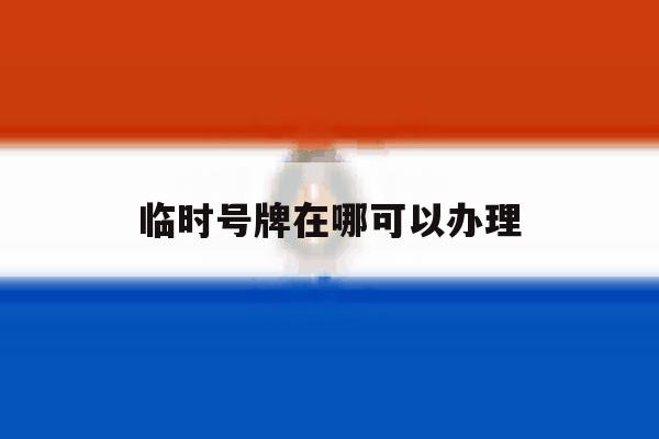 包含临时号牌在哪可以办理的词条 包含临时号牌在哪可以办理的词条