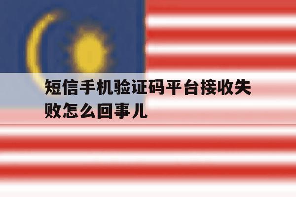 短信手机验证码平台接收失败怎么回事儿 短信手机验证码平台接收失败怎么回事儿