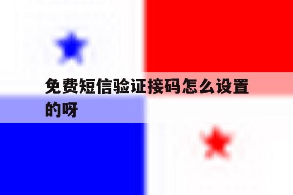 免费短信验证接码怎么设置的呀 免费短信验证接码怎么设置的呀