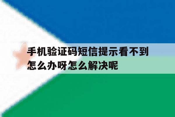 包含手机验证码短信提示看不到怎么办呀怎么解决呢的词条 包含手机验证码短信提示看不到怎么办呀怎么解决呢的词条