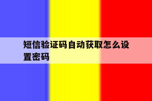 短信验证码自动获取怎么设置密码 短信验证码自动获取怎么设置密码