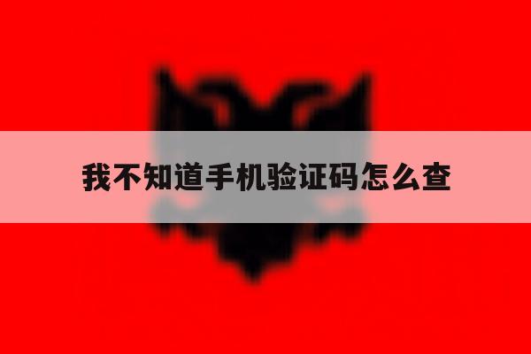 我不知道手机验证码怎么查 我不知道手机验证码怎么查
