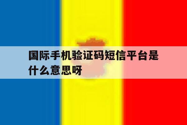 国际手机验证码短信平台是什么意思呀的简单介绍 国际手机验证码短信平台是什么意思呀的简单介绍