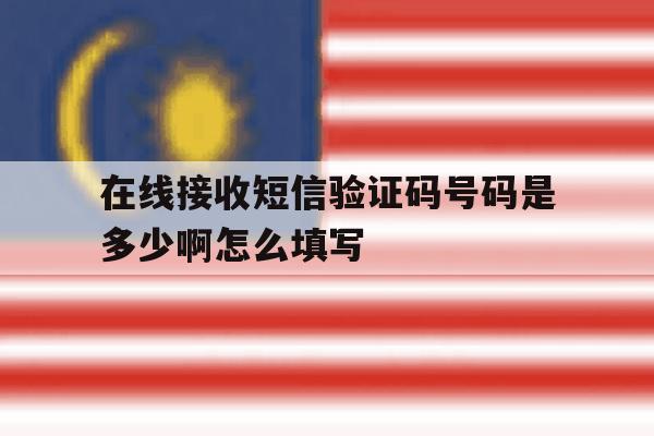 在线接收短信验证码号码是多少啊怎么填写 在线接收短信验证码号码是多少啊怎么填写
