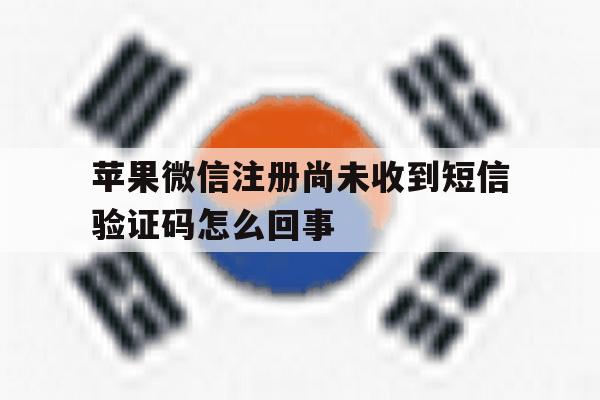 苹果微信注册尚未收到短信验证码怎么回事