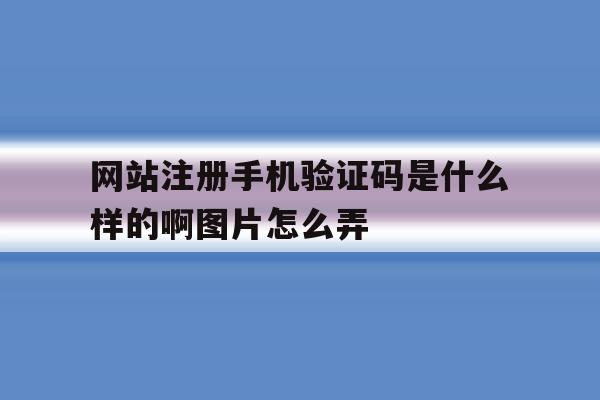 网站注册手机验证码是什么样的啊图片怎么弄 网站注册手机验证码是什么样的啊图片怎么弄