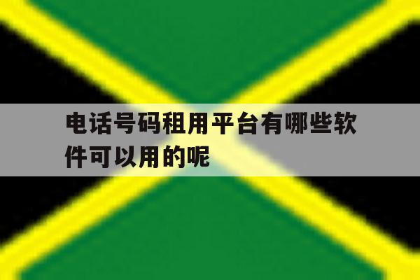 电话号码租用平台有哪些软件可以用的呢 电话号码租用平台有哪些软件可以用的呢