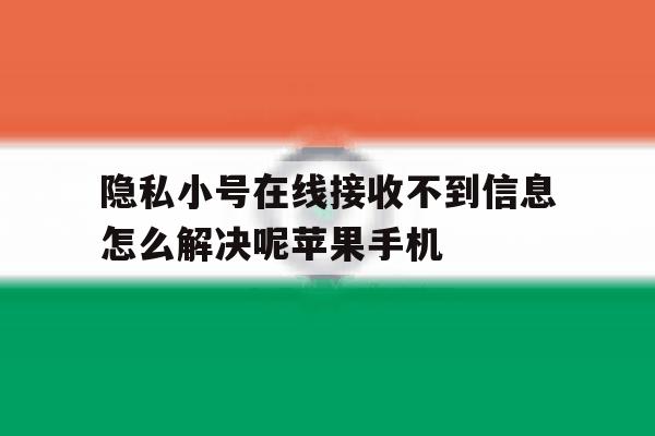 隐私小号在线接收不到信息怎么解决呢苹果手机的简单介绍 隐私小号在线接收不到信息怎么解决呢苹果手机的简单介绍