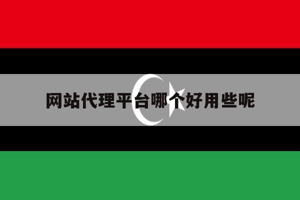 网站代理平台哪个好用些呢 网站代理平台哪个好用些呢