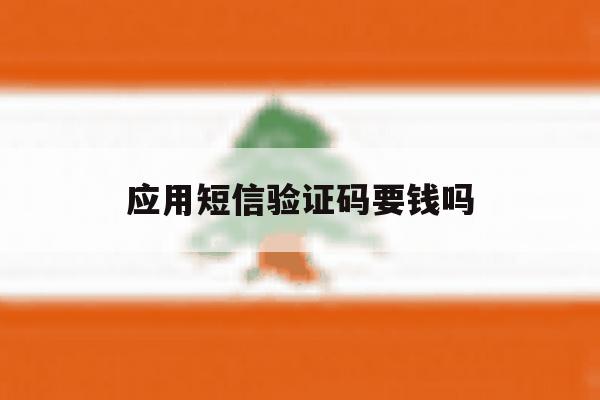 应用短信验证码要钱吗 应用短信验证码要钱吗