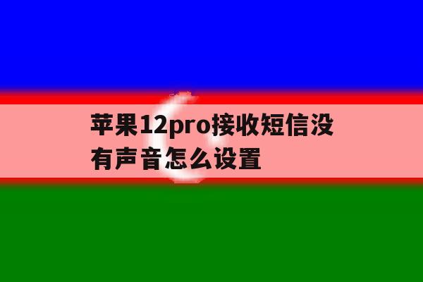 苹果12pro接收短信没有声音怎么设置 苹果12pro接收短信没有声音怎么设置