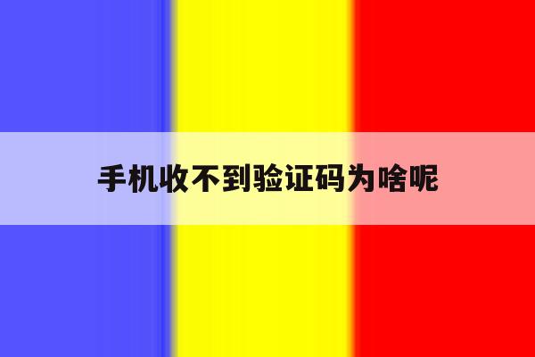 手机收不到验证码为啥呢 手机收不到验证码为啥呢