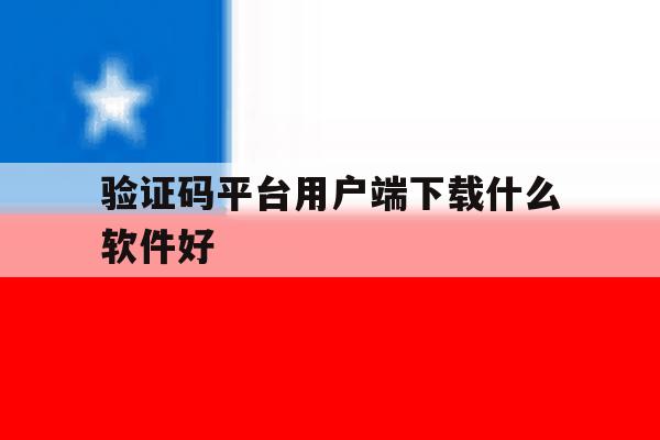 验证码平台用户端下载什么软件好 验证码平台用户端下载什么软件好