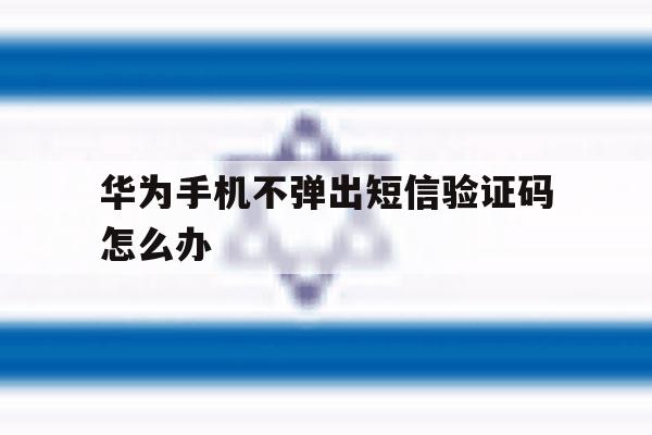 华为手机不弹出短信验证码怎么办 华为手机不弹出短信验证码怎么办