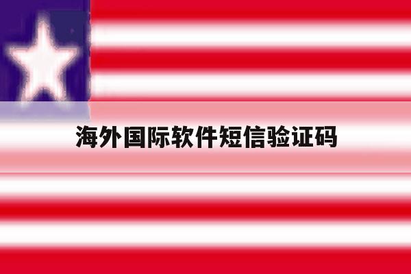 海外国际软件短信验证码 海外国际软件短信验证码