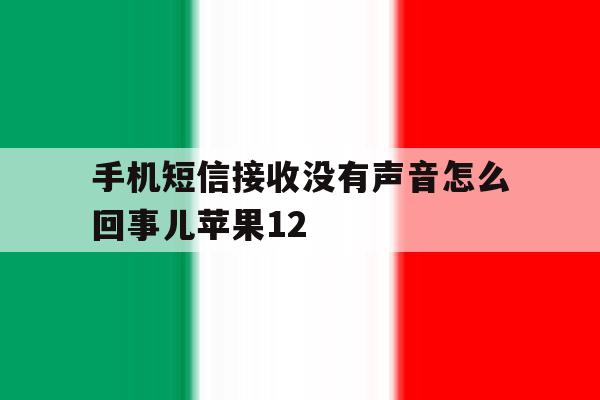 包含手机短信接收没有声音怎么回事儿苹果12的词条 包含手机短信接收没有声音怎么回事儿苹果12的词条