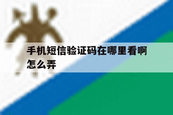 手机短信验证码在哪里看啊怎么弄 手机短信验证码在哪里看啊怎么弄
