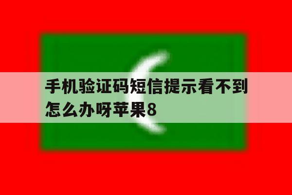 手机验证码短信提示看不到怎么办呀苹果8 手机验证码短信提示看不到怎么办呀苹果8