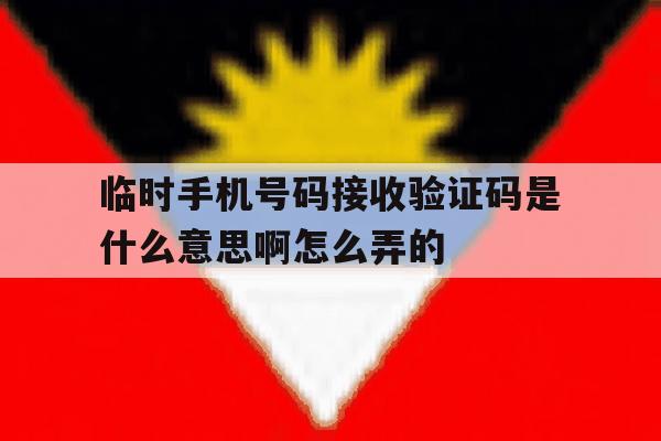 关于临时手机号码接收验证码是什么意思啊怎么弄的的信息 关于临时手机号码接收验证码是什么意思啊怎么弄的的信息