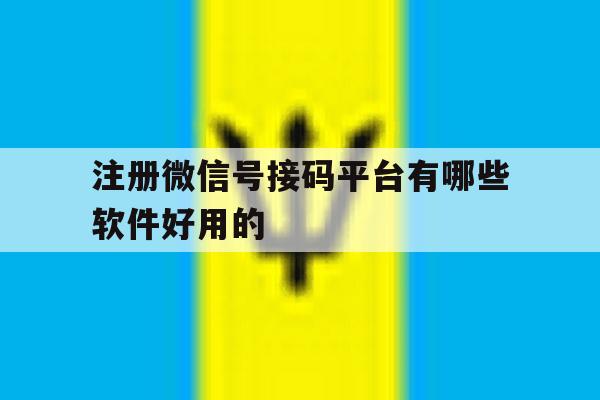 注册微信号接码平台有哪些软件好用的 注册微信号接码平台有哪些软件好用的