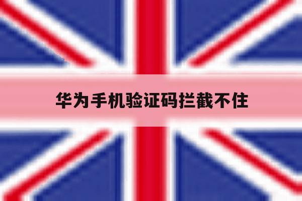 华为手机验证码拦截不住 华为手机验证码拦截不住